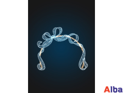 Светодиодная арка с подарочными лентами (плоская)