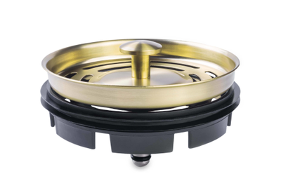 Фланец в мойку в цвете "светлое золото"