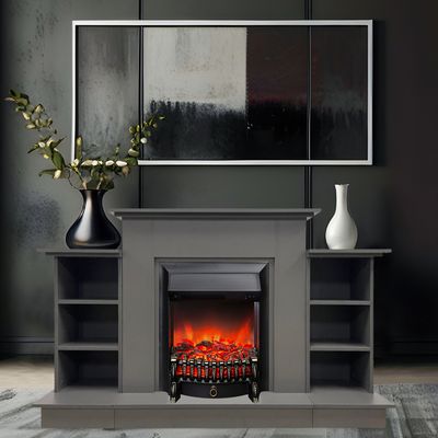 Электрокамин Лорд Премиум GR с очагом Fobos