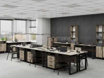 Тумба офисная с дверью Гермес Лофт