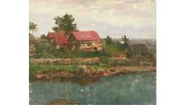 68 Сосновская А.Е. Вечереет 1960-е гг. Холст, масло 45Х54