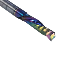 Фреза чистовая компрессионная спиральная 6x22 s6x60 Z1+1 HM