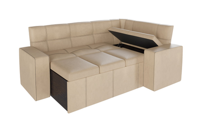 Скамья угловая Квадро тип 4 СП Коричневый (Бонмебель)