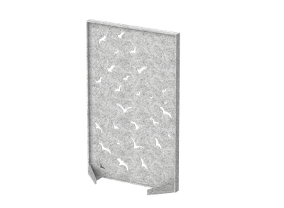 Перегородка прямоугольная с декором "Перелетные птицы"