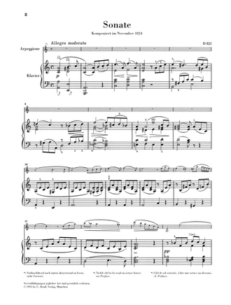 Шуберт. Соната "Арпеджионе" a-moll D821. Версия для альта и фортепиано
