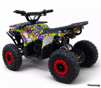 Квадроцикл MOTAX Grizlik Midi E1000 BW Граффити