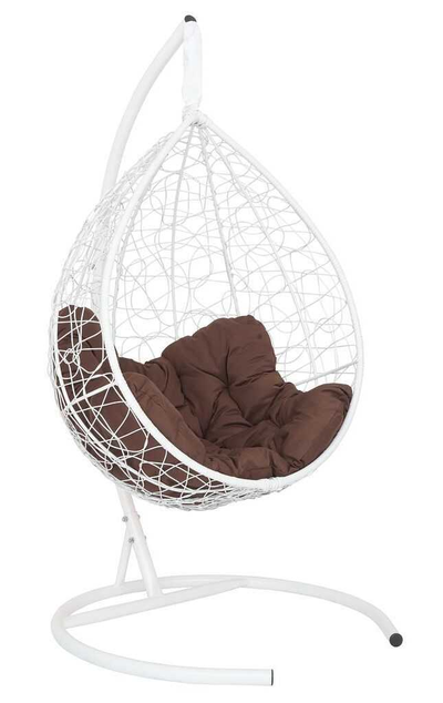 Подвесное кресло-кокон ЛАУРА SEVILLA RELAX горячий шоколад + каркас