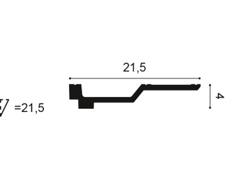 Карниз C354 - 4*21,5*200см