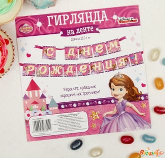 Tovary Dlya Prazdnika Girlyanda Bumazhnaya S Dnem Rozhdeniya Princessa Sofiya