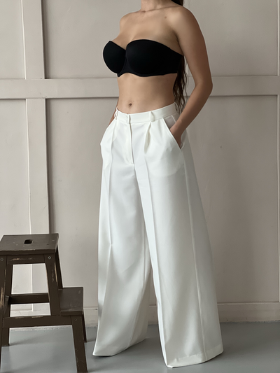 БРЮКИ ПАЛАЦЦО. ВАНИЛЬ.