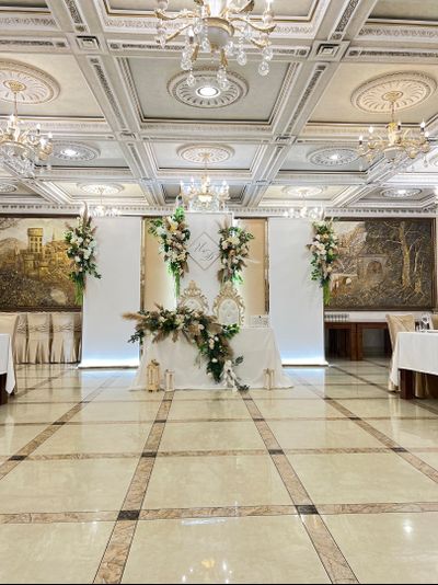 Декор фона президиума Бохо лайт"