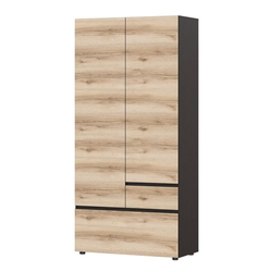 "Берген" Шкаф двухстворчатый Дуб Венге/Дуб Делано