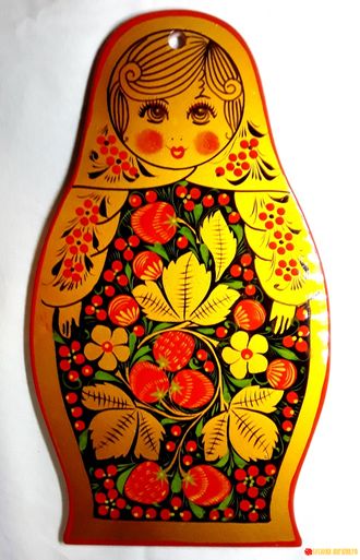 Razdelochnaya Doska Matreshka 300 170 Hohloma
