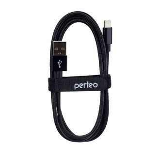 PERFEO Кабель для iPhone, USB - 8 PIN (Lightning), черный, длина 1 м (I4303)