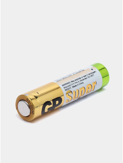 Батарейка алкалиновая GP Super, ААA (мизинчиковая) 1шт.