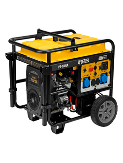 Генератор бензиновый PS-120EA, 12 кВт,230 В, 40л, разъём ATS,эл.старт Denzel