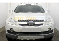 Защита радиатора Chevrolet Captiva 2006-2011 black верх