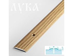 Порог-стык УЗКИЙ  ПС 01  1800мм 084 дуб универсал (25*3мм) Лука  [53200]