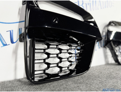 Решетки в бампер BMW X3 X4 G01 стиль M40d черные