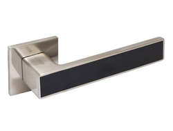 Комплект ручек АЛЛЮР АРТ ЛАНА SN/BL (86815) мат.никель/черный [55865]