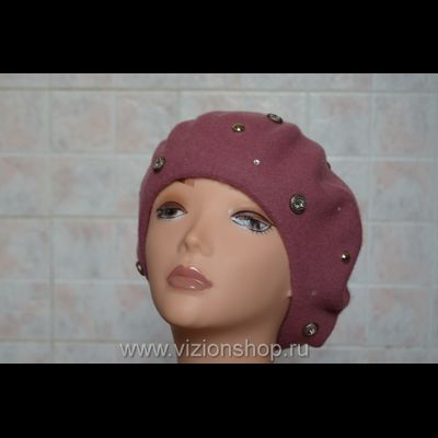 Фетровый сиреневый берет  Vizio Италия 3633