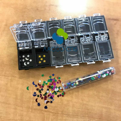 Пластиковый бокс Черный для хранения 12 отделений