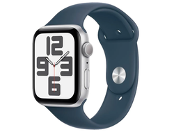 Apple Watch SE 2022 44mm (MREF3LL/A) M/L (2023) Серебристо синий