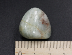 Берилл голубой (Аквамарин), галтовка, Бразилия (23*21*13 мм, 9 г) №27025