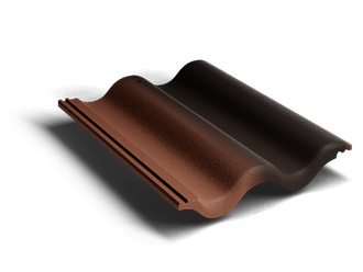 Цементно-песчаная черепица, Kriastak, Antik коричневый (осенний лист)