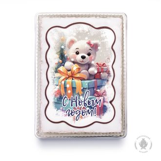 Тортик Медвежонок с подарками "С Новым годом" (600 гр)