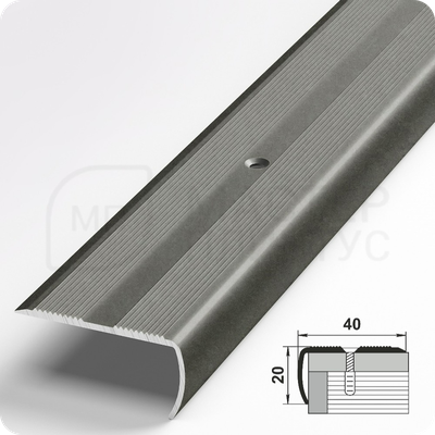 Порог угловой Лука ПУ 06.2700.056 Бетон темный