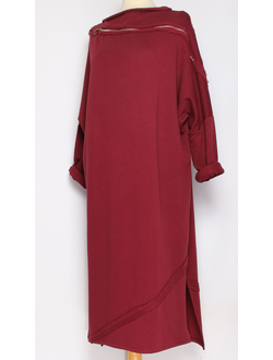 ПЛАТЬЕ БОХО "Молния плотное" вишня р.46-52