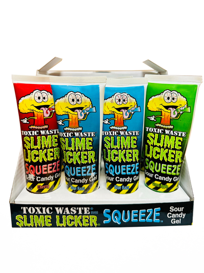 Жидкий кислый гель "TOXIC WASTE"/ 12  шт / зелёное яблоко, вишня, синяя малина