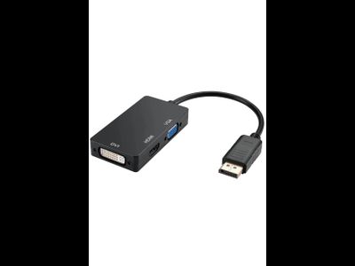 Адаптер H176  DP to HDMI+VGA+DVI (3в1) 10pcs