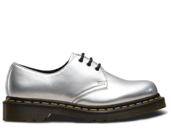 Ботинки Dr. Martens 1461 женские серебристые