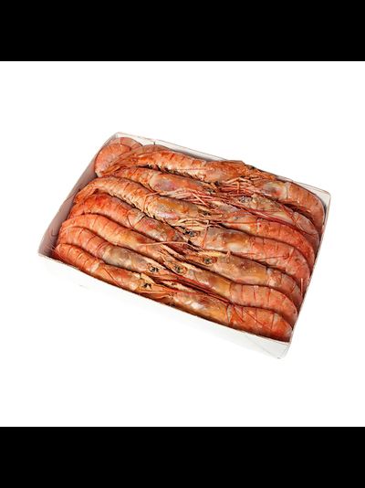 Креветка дикая Аргентинская Лангустино размер L 1, (10-20шт/кг, самые крупные) свежемороженая с головой в панцире. Цена за кг