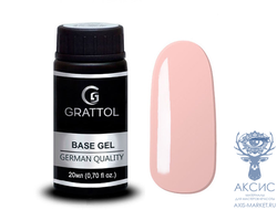 ( 20мл ) Камуфлирующая База №6  для гель-лака Grattol Rubber Base