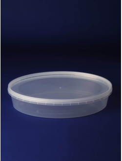 Банка 1000 мл. эллипс с крышкой/10шт. в упаковке