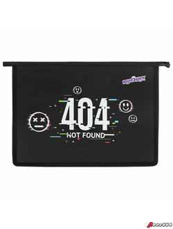 Папка для тетрадей ЮНЛАНДИЯ А4, 1 отделение, пластик, на молнии, «Not found». 272143