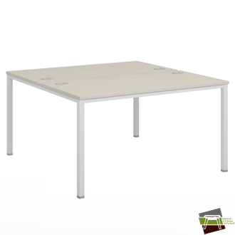 Стол-тандем письменный на металлокаркасе  VL-41/42/43