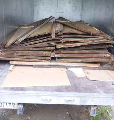 Металлический гараж разборный (Разобран)