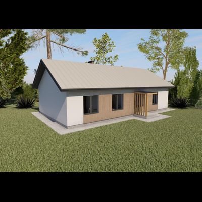 Одноэтажный дом с четырьмя спальнями 113м² (S101)