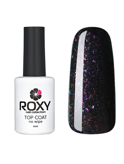 Топ без липкого слоя с шиммером - TOP COAT no wipe Т03 shine (10 ml)