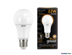 Gauss LED A70 22w 830/840 E27