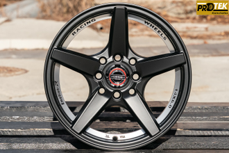 Комплект дисков R14 6,0J ET+30 4*100/4*114,3 RGW 45034 Черный с полированным ободом (T060-1)
