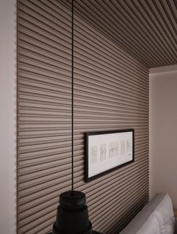 Гипсовая 3D панель "Параллели"