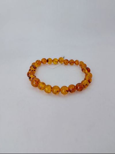 Браслет шары из янтаря