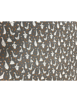 Ткань льняная "Гуси лапчатые"