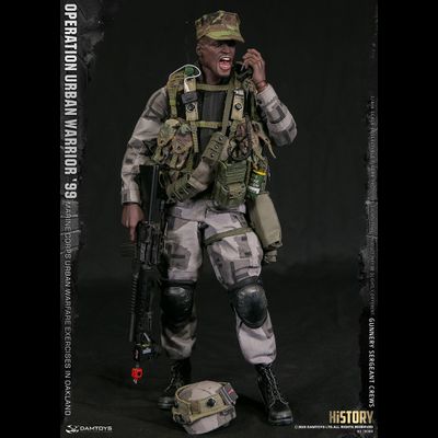 Американский морпех - сержант Крюс - ФИГУРКА 1/6 scale Operation Urban Warrior ‘99 - Marine Corps urban warfare exercises in Oakland “Gunnery sergeant Crews” (78080) - DAMTOYS