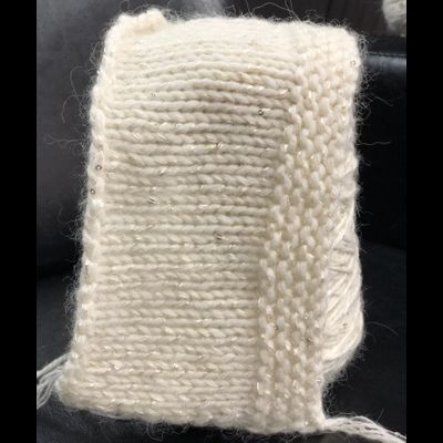 Millefili  100% WS кашемир MONGOLIAN с ниточкой мохера и ниткой вискозы с микропайетками  8*2/27 165 м в 100 гр. цв. молочный